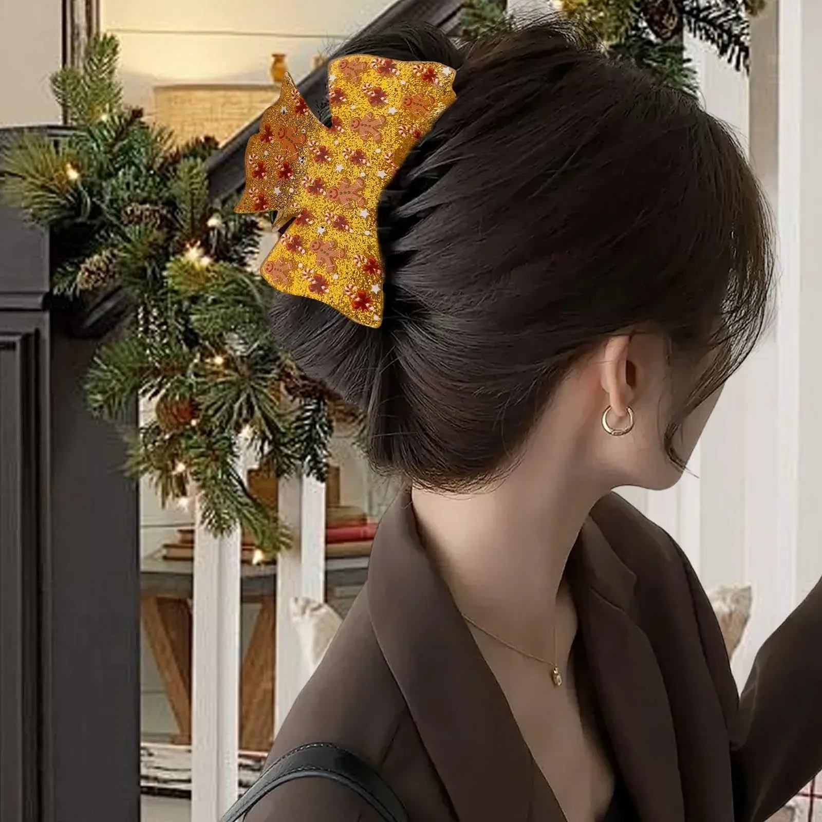 Заколки для волос Bexdug Рождественские Удобные Портативный дизайн для Рождества Дня рождения Нового года, фото №3