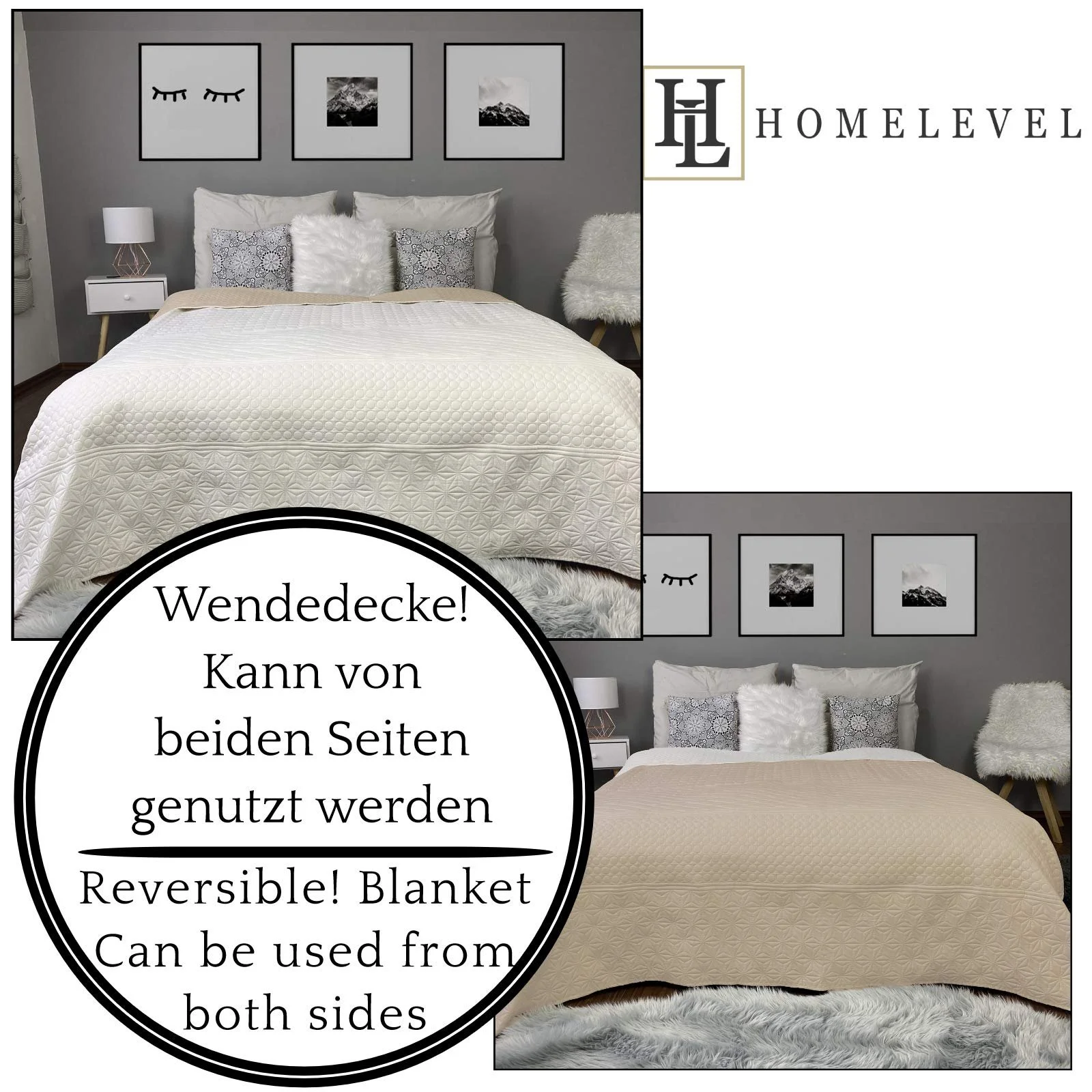 Покрывало Homelevel 240 см x 220 см и 220 см x 200 см, фото №8