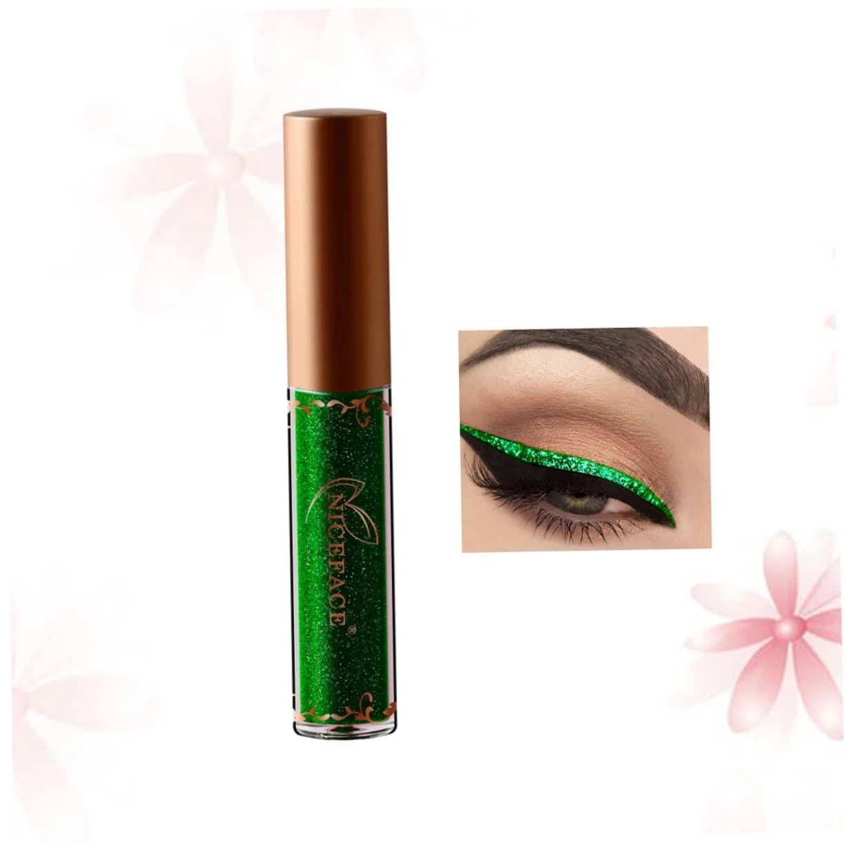 Підводка для очей DOITOOL Металік, кольорова, мерехтлива, рідка, з блискітками, перламутрова,, фото №2