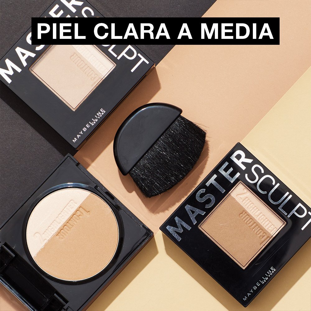 Пудра Maybelline New York Face Studio Master Sculpt світло-середній, фото №5