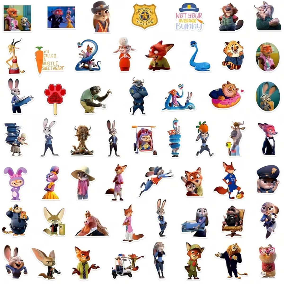 Стікери "Джуді та Нік", стікерпак, 55 шт, фото №8