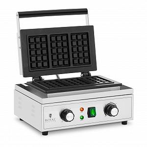 Вафельниця Royal Catering RCWM-2000-E3, 3 бельгійські вафлі, 1500 Вт, 50-300 °C, таймер 0-5 хв - Фото 1