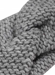 Повязка на голову в форме двойного сердца с плетеным узлом synthetic.ua - Фото 1