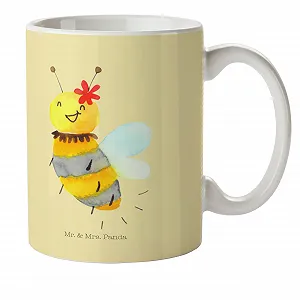 Дитяча чашка Mr. & Mrs. Panda Бджілка Квітка, пластикова - Фото 1