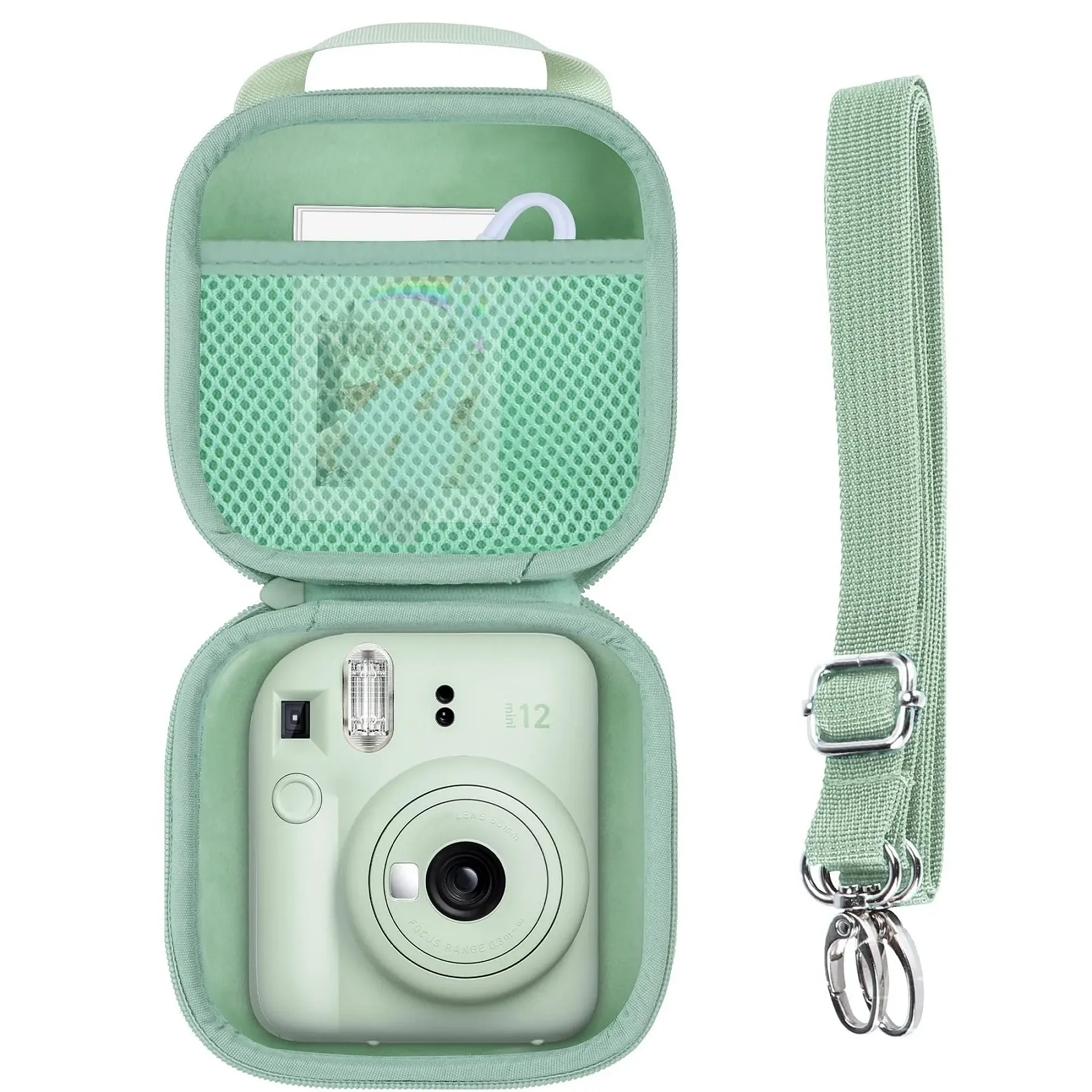 Захисний чохол для фотокамери INSTAX mini 12 / mini 11 Mint green, фото №1