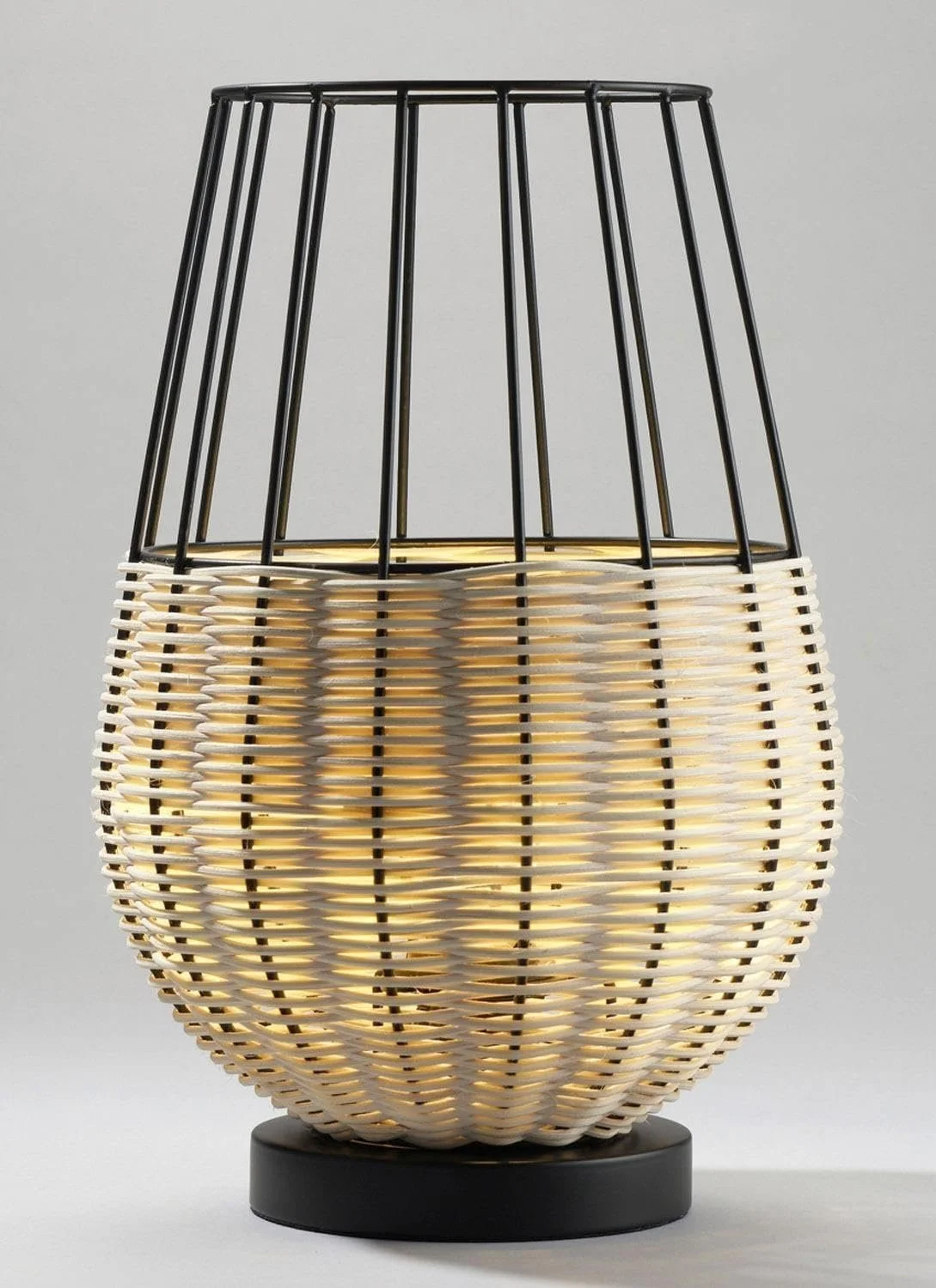 Настільна лампа casa NOVA висота 38,5 см, метал, коричнево-чорна, фото №2