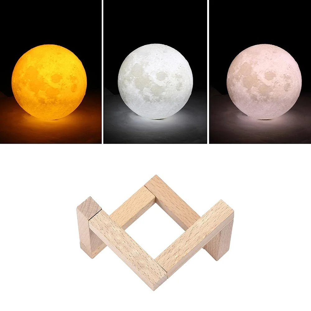 Настільна лампа BAKAJI Moon Shape LED 18 см, фото №4