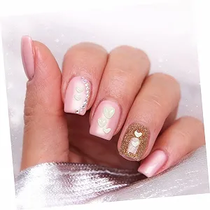 Украшения для ногтей WOONEKY 1 коробка, жемчуг, драгоценные камни, белый АБС synthetic.ua - Фото 1