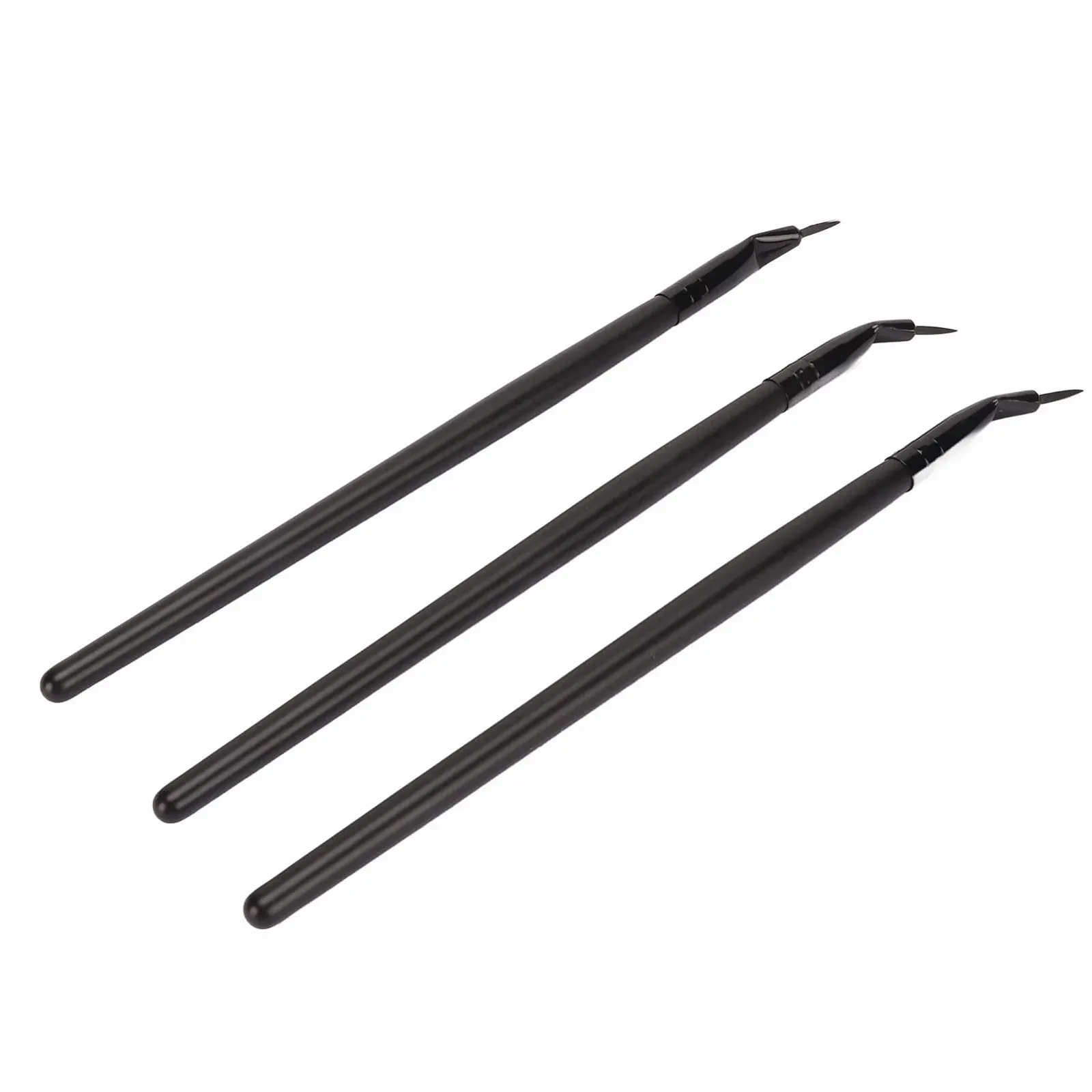 Пензлі для гелевої підводки Вигнутий 3 шт., фото №5