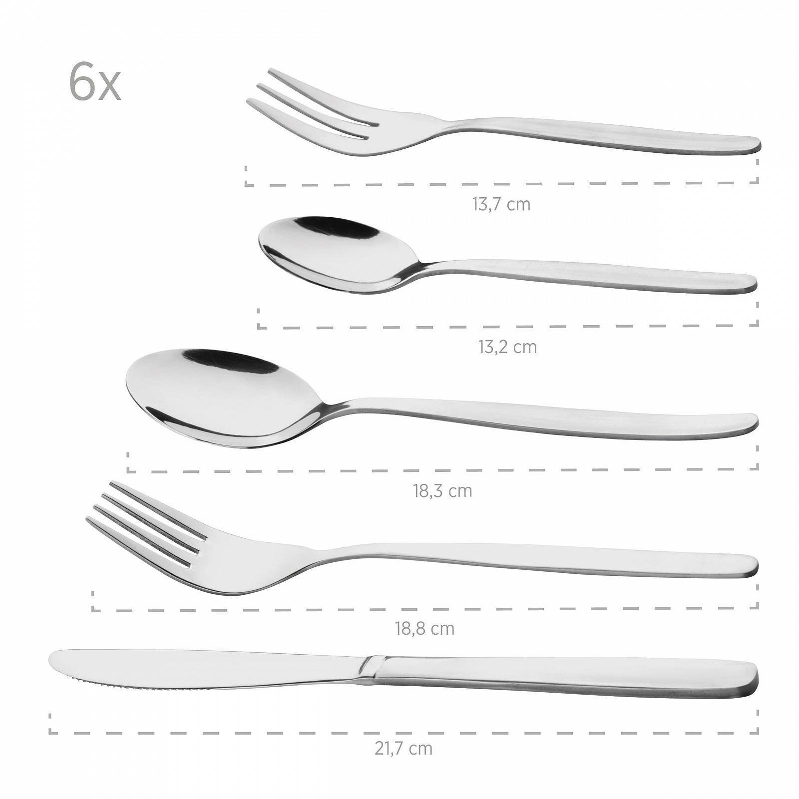 Набор столовых приборов MÄSER на 6 персон, 30 предметов, из нержавеющей стали, фото №3 Набор столовых приборов MÄSER на 6 персон, 30 предметов, из нержавеющей стали, фото №3