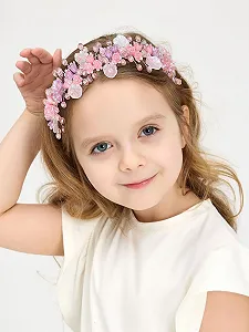 Обруч Цветок IYOU для девочки Розовый synthetic.ua - Фото 1