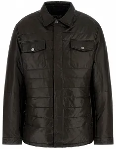 Купити Чоловіча шкіряна куртка GUESS JEANS / Чорний / Розмір L - Фото 1 Чоловіча шкіряна куртка GUESS JEANS / Чорний / Розмір L - Фото 1