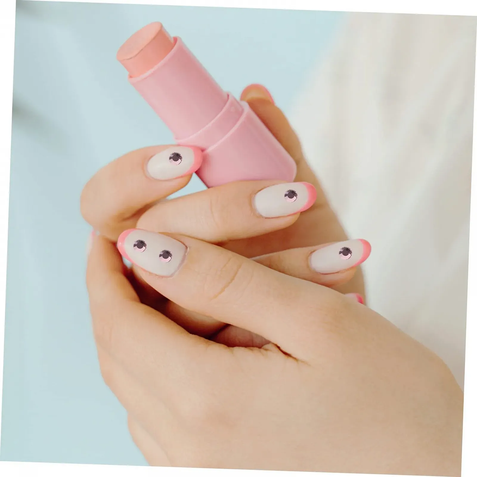 Набор страз для ногтей FRCOLOR 4 в 1, красные, розовые, стеклянные, фото №5