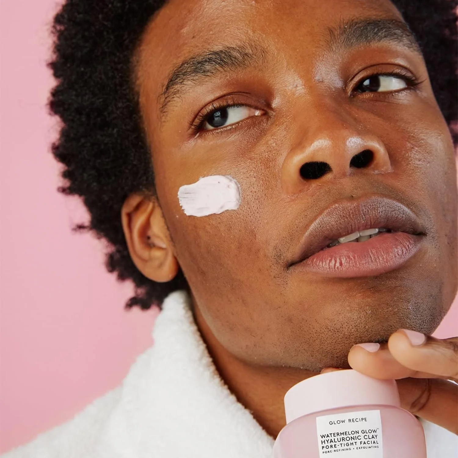 Маска для лица Glow Recipe Watermelon Glow Hyaluronic Clay Pore Tight Face - Нежная отшелушивающая глиняная маска с гиалуроновой кислотой - Помогает минимизировать вид пор, выравнивает тон + увлажняет (60 мл), фото №8