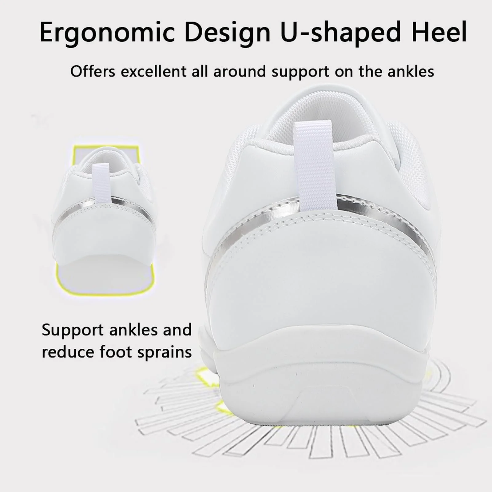 Кроссовки для черлидинга Cheerleader Танцевальные для соревнований Дышащие Гибкие Спортивные для девочек, фото №7