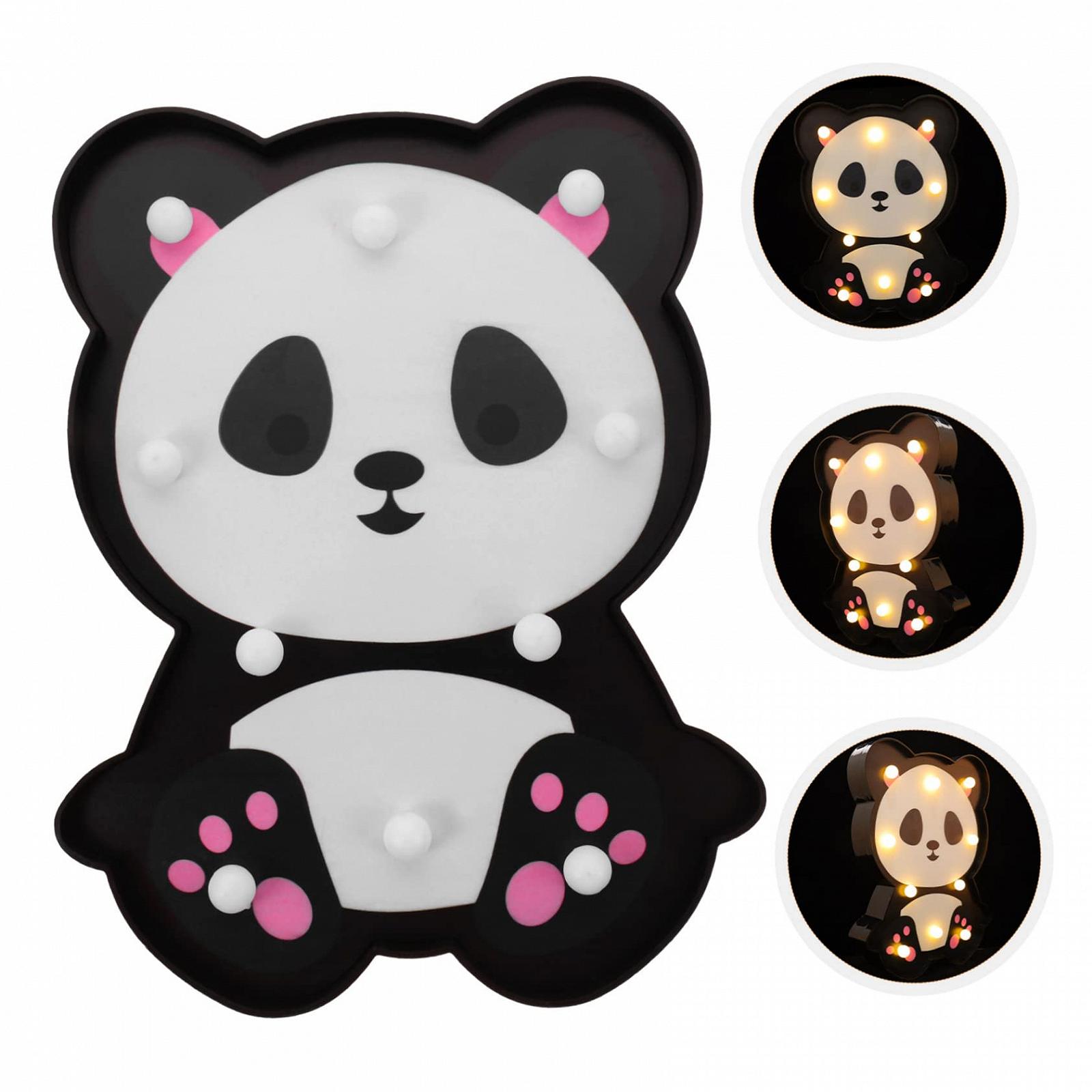 Лампа Homoyoyo Panda Setting Wolf Bedroom Night Cartoon Children's Room Decorate Decor Panda PVC, фото №6