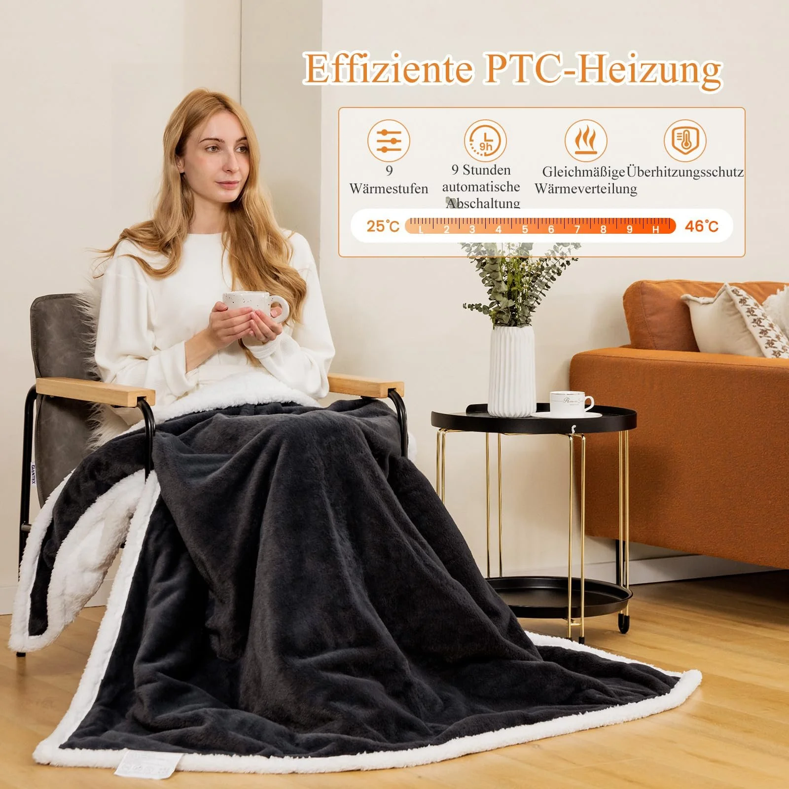 Електрична ковдра RELAX4LIFE 163 x 128 см, фото №3 Електрична ковдра RELAX4LIFE 163 x 128 см, фото №3