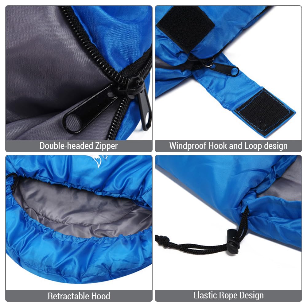 Спальный мешок Solinder Leichter Camping-Schlafsack водонепроницаемый тёплый, фото №4