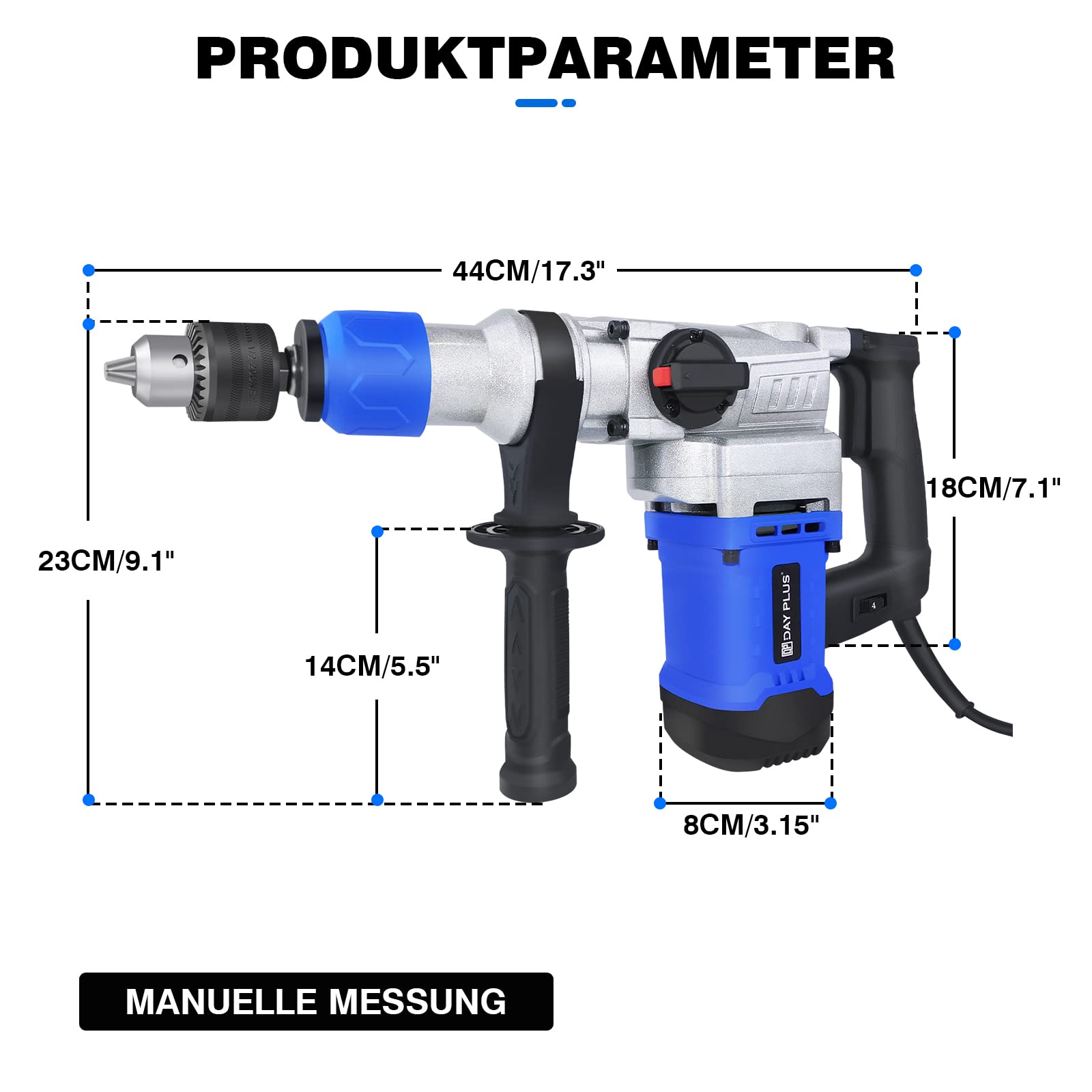 Перфоратор Инструмент 2 режима, 1080 Вт, 800 об/мин, фото №3 Перфоратор Инструмент 2 режима, 1080 Вт, 800 об/мин, фото №3