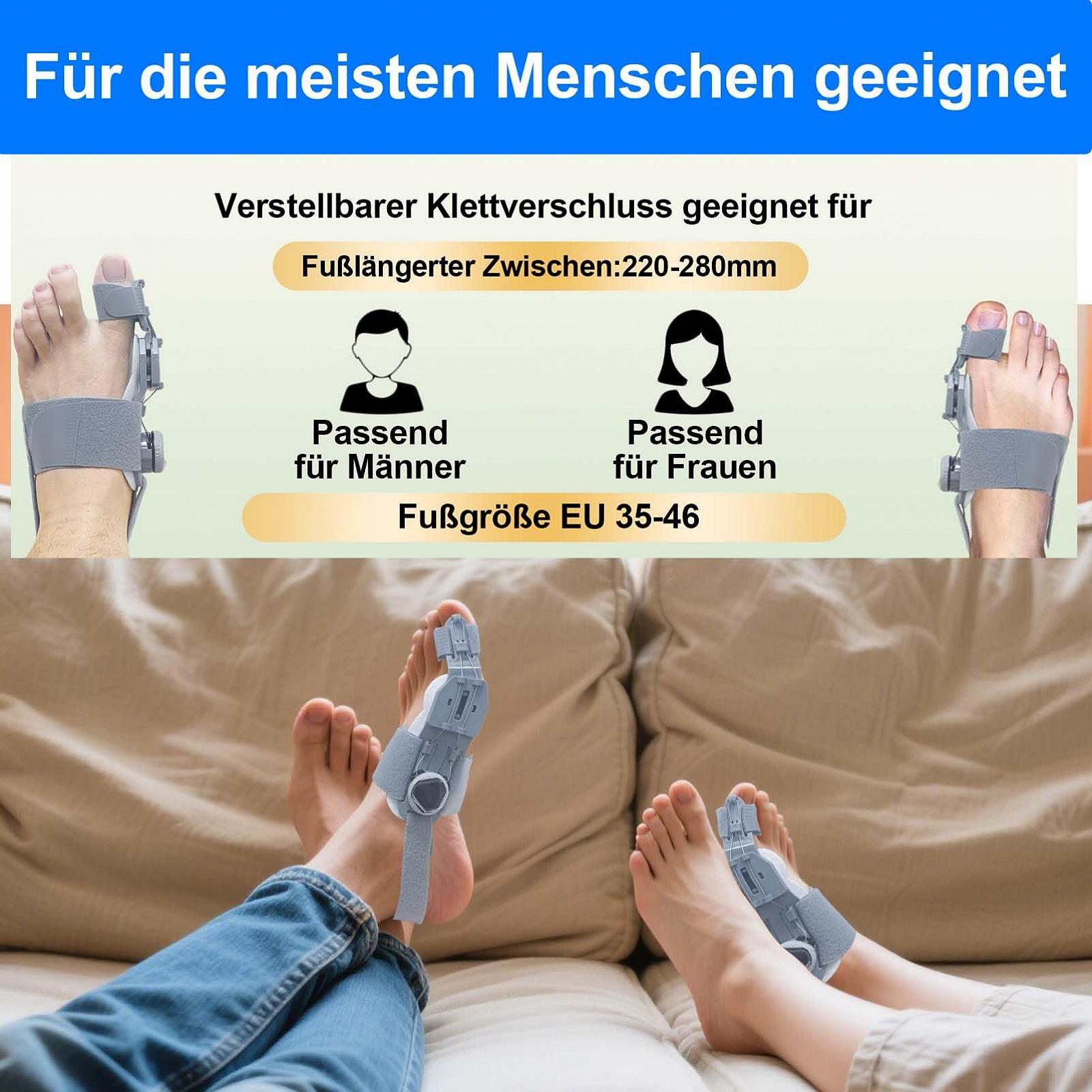 Шина для корекції Hallux Valgus Yeelan, шина Hallux Valgus з 2 силіконовими ремінцями, фото №7 Шина для корекції Hallux Valgus Yeelan, шина Hallux Valgus з 2 силіконовими ремінцями, фото №7