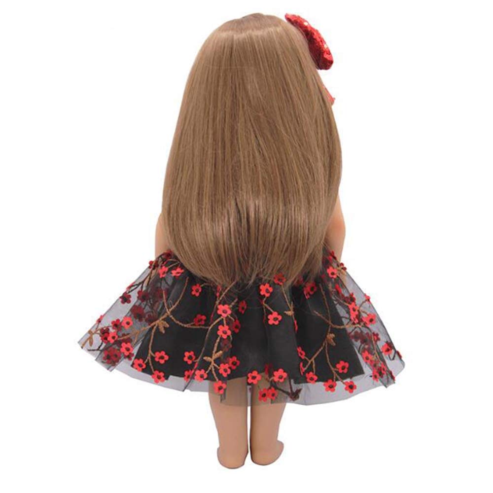 Аксессуары Uteruik для 46см American Girl Doll Повседневные костюмы - Юбка и обруч для волос 2шт/набор, фото №4