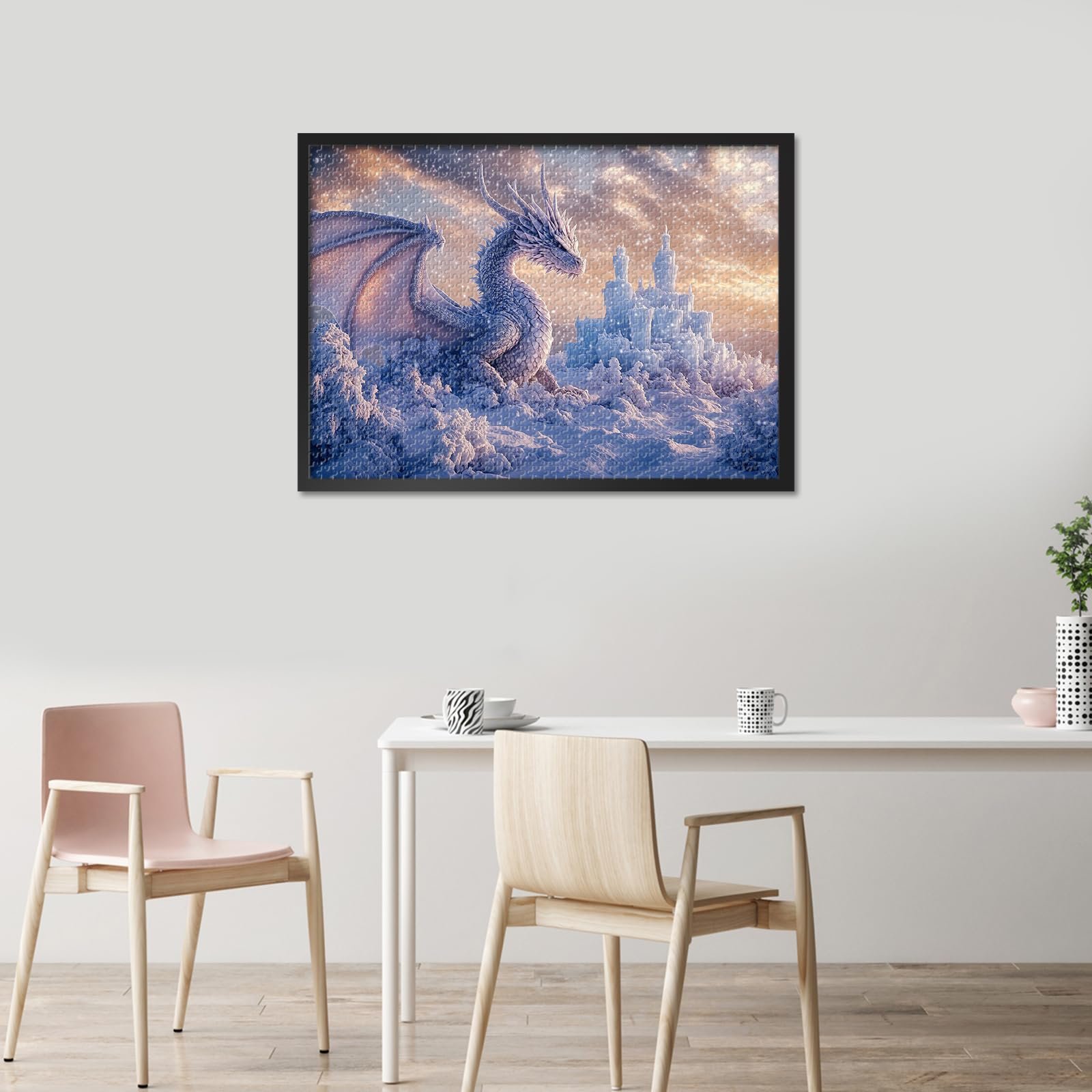 Пазл Fantasy Series Ice Dragon 1000 елементів 70 x 50 см Сніговий замок, фото №6