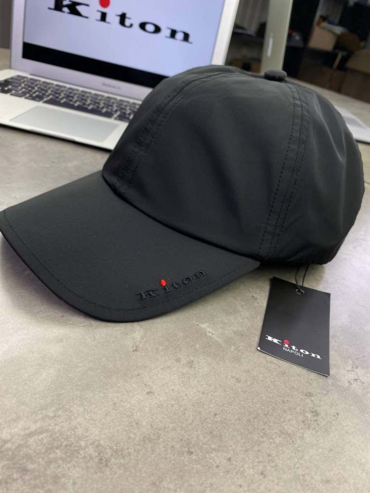 Кепка Kiton черная gu573, фото №6