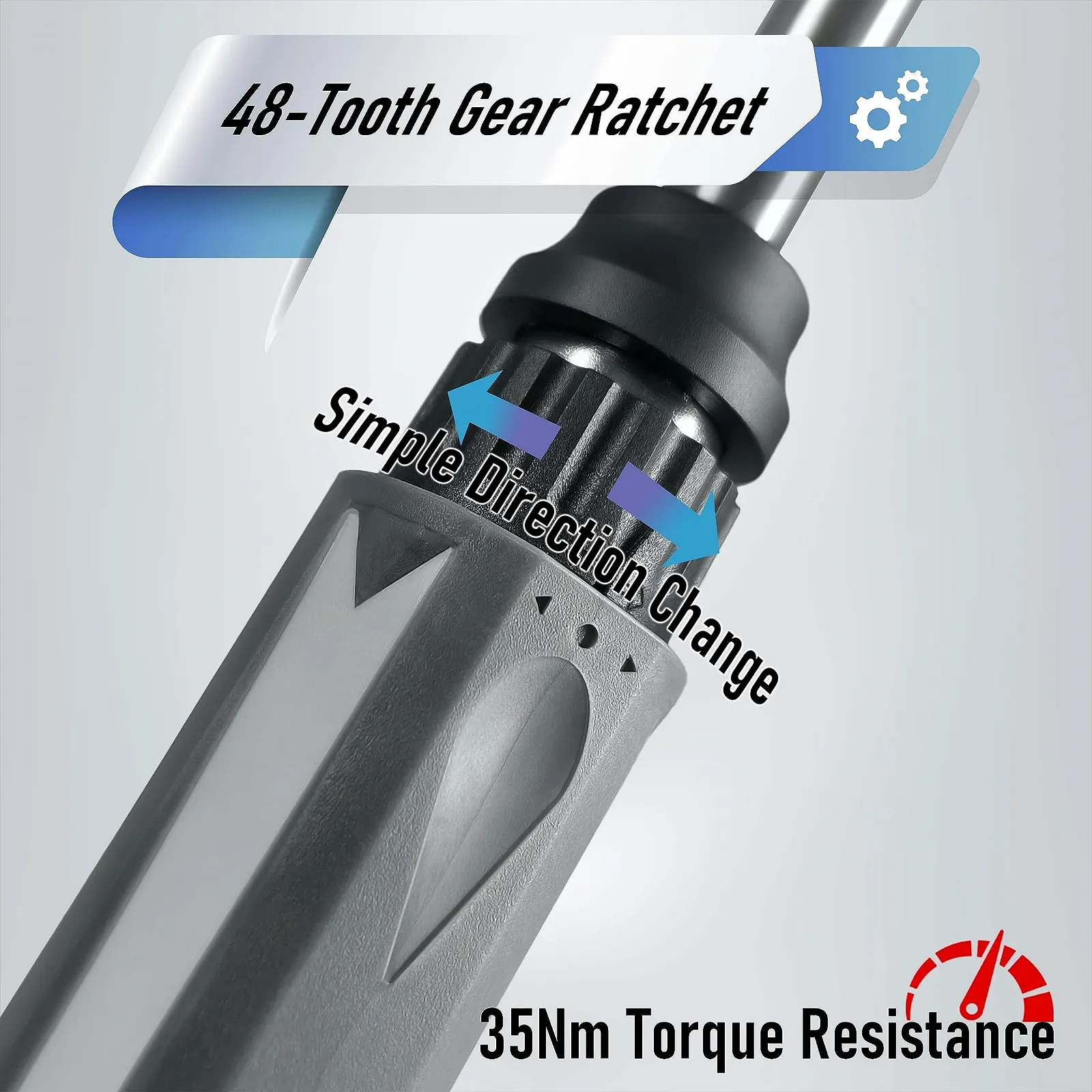 Набор отверток Steinwhale 32 в 1 Ratchet с толкающим выдвижным удлинителем, трещоткой на 48 зубов, нескользящей мягкой рукояткой, магнитным держателем для бит, 30 шт. бит из стали S2, фото №3