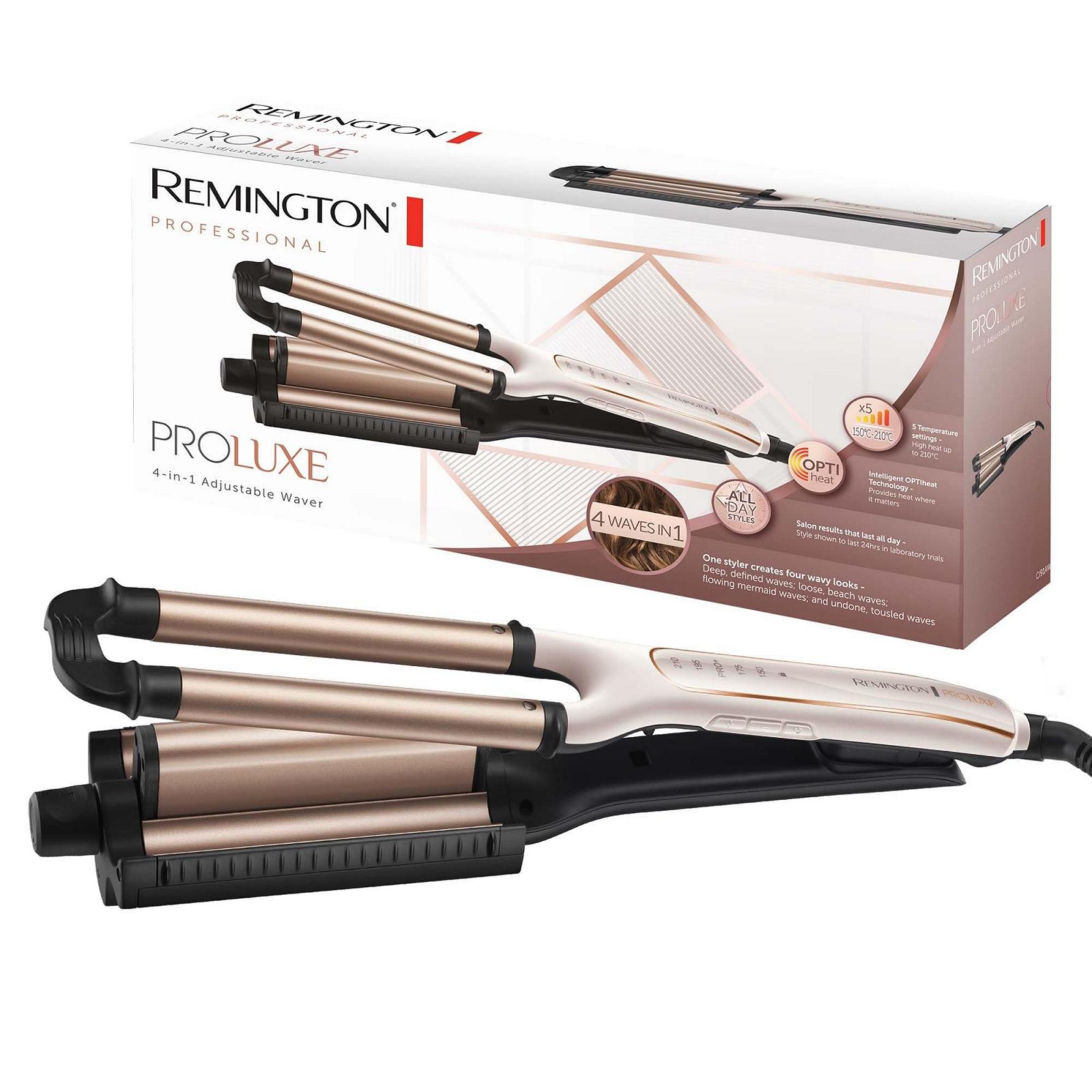 Плойка Remington ProLuxe CI91AW 4-в-1 (водяні хвилі, природні хвилі, хвилі русалки), до 210°C, фото №1 Плойка Remington ProLuxe CI91AW 4-в-1 (водяні хвилі, природні хвилі, хвилі русалки), до 210°C, фото №1