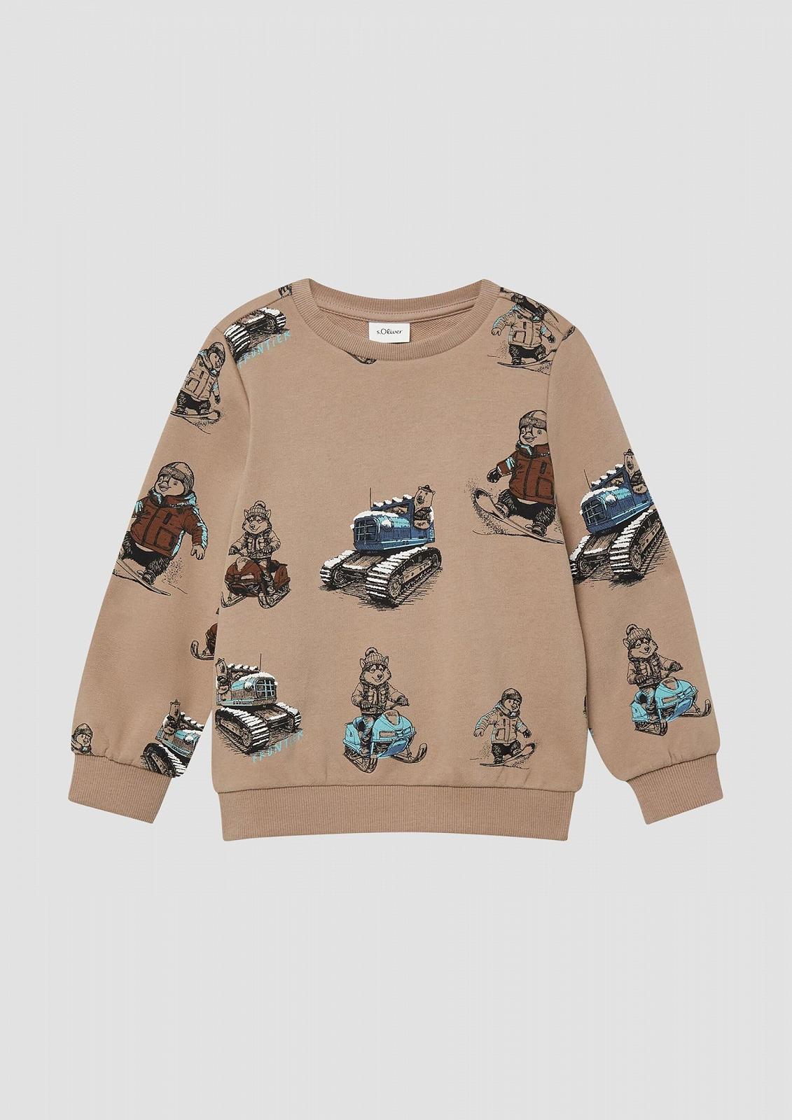Толстовка s.Oliver Jungen Sweatshirt mit All-Over-Print (1 шт.), фото №5