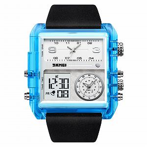 Годинник Skmei 2020BU Blue-Transparent SALE - Фото 1
