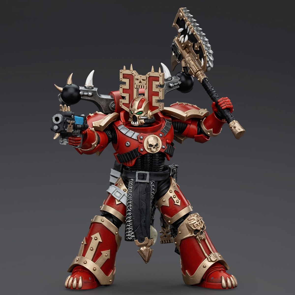 Фигурка JOYTOY Warhammer 40K World Eaters Khorne Berzerker 4 1/18, фото №3