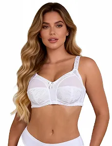 Бюстгальтер ohmydear без косточек без вкладышей полная чашка мягкий жаккардовый больших размеров классический - Фото 1