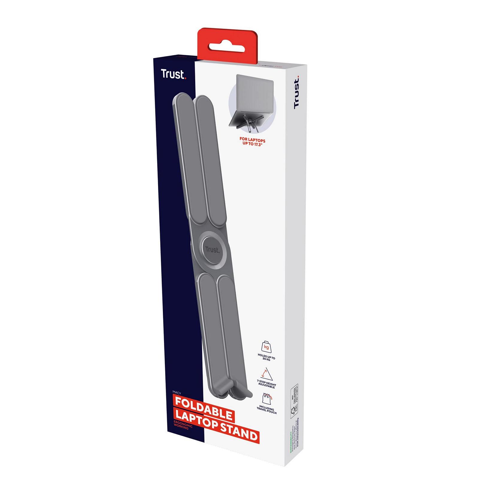 Підставка для ноутбука складна Trust Macy, 17,3 дюйми, алюмінієва, складна, фото №14 Підставка для ноутбука складна Trust Macy, 17,3 дюйми, алюмінієва, складна, фото №14