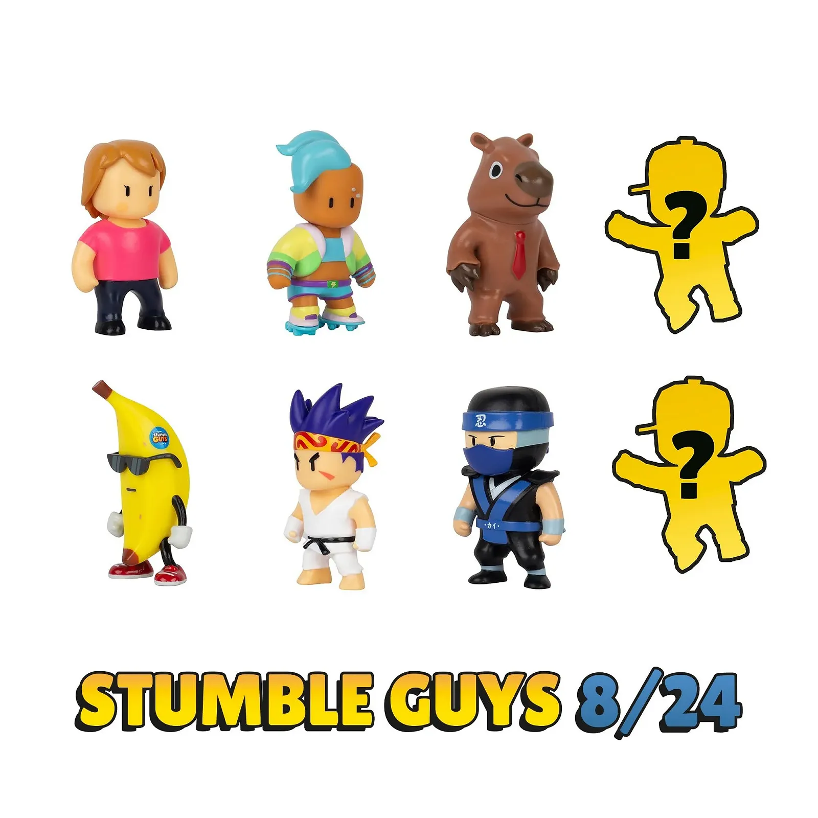 Набор фигурок Bizak Stumble Guys 8 шт 6 см (64112072), фото №4 Набор фигурок Bizak Stumble Guys 8 шт 6 см (64112072), фото №4