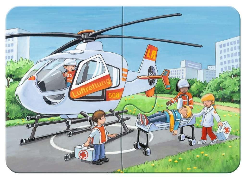 Пазл Ravensburger Children's Puzzle 05631 My Emergency Vehicles 2, 4, 6, 8 элементов My First Puzzle для детей от 2 лет, фото №2