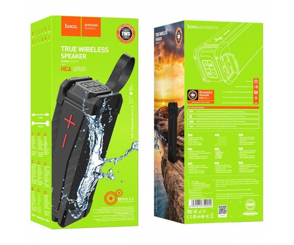 Портативна колонка HOCO HC6 Magic sports BT speaker Black, фото №6