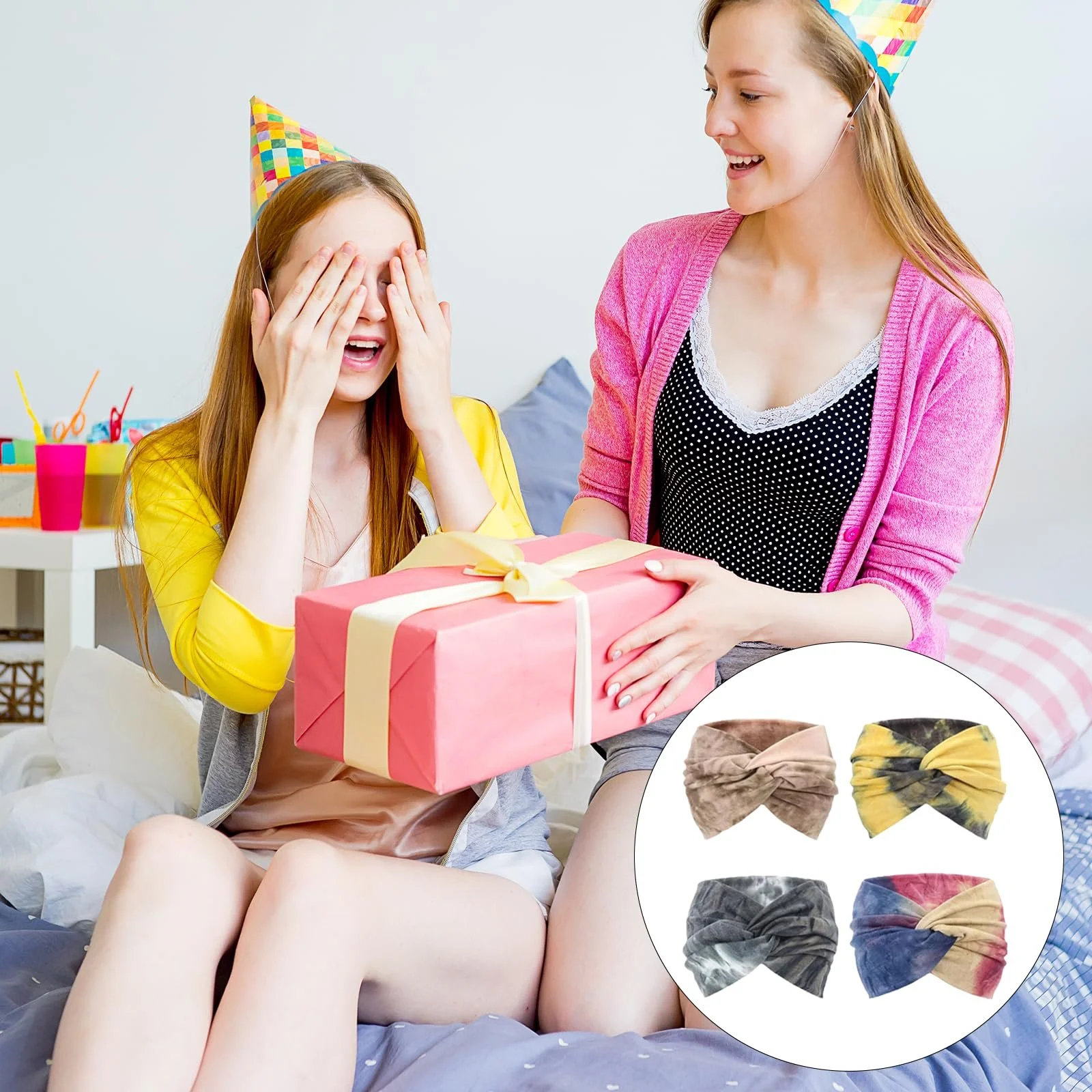 Набір пов'язок на голову Tie Dye з вузлом для жінок, фото №7