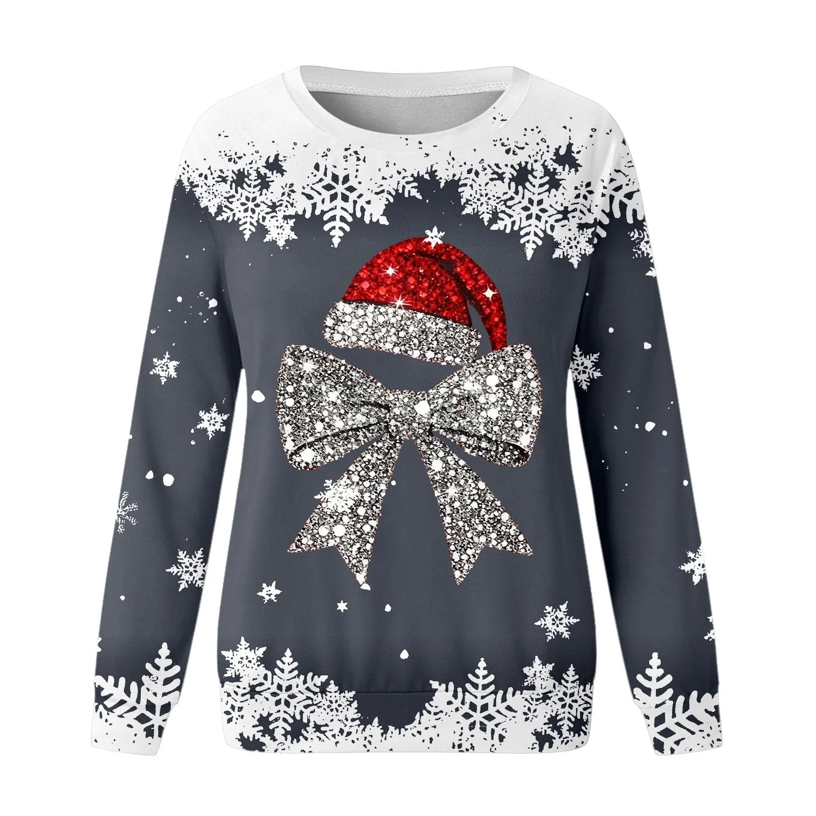 Худі Різдвяне для хлопчиків, для дівчаток з принтом банта, фото №2