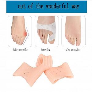 Коректор великого пальця стопи, М'які дихаючі шкарпетки для корекції Hallux Valgus, Ортопедична шина synthetic.ua - Фото 1