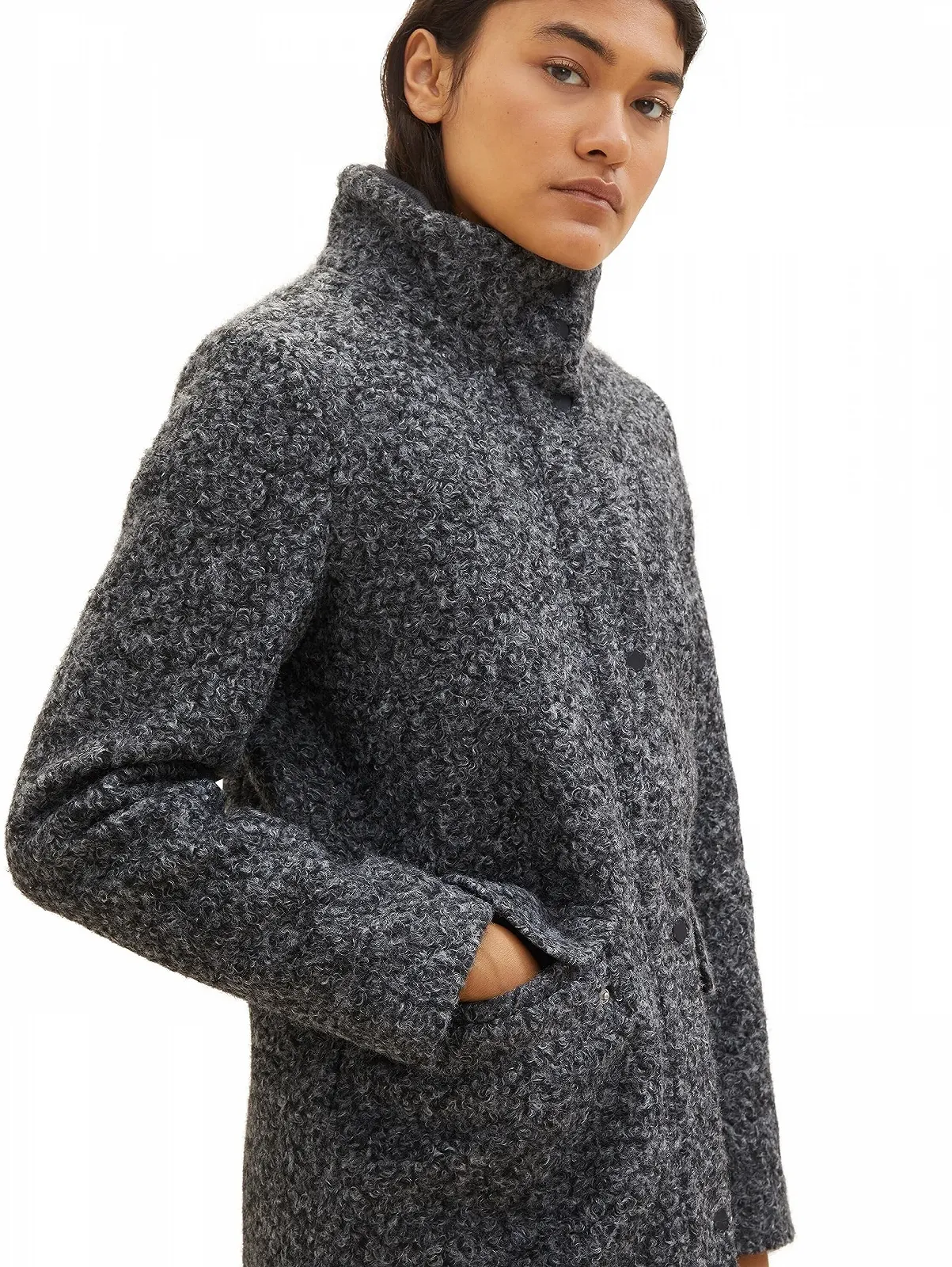 Пальто TOM TAILOR Denim Boucle з коміром-стійкою, фото №5