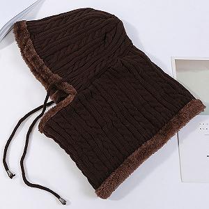 Шапка-балаклава Teburya многофункциональная One Size Кофейный HbP050574 synthetic.ua - Фото 1