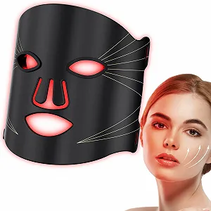 LED Маска для лица 7 цветов, Маска с красным светом, Маска для омоложения кожи лица - Фото 1