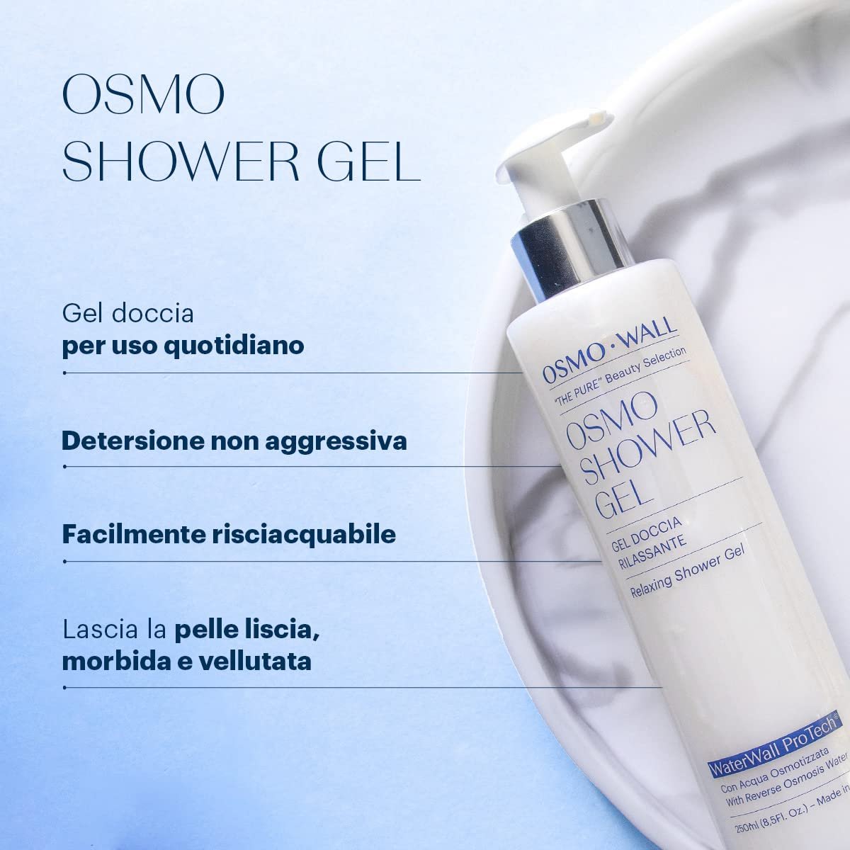 Набір гелів для душу Osmowall OSMO SHOWER зволожуючий та заспокійливий з алое вера, 2 шт., фото №2