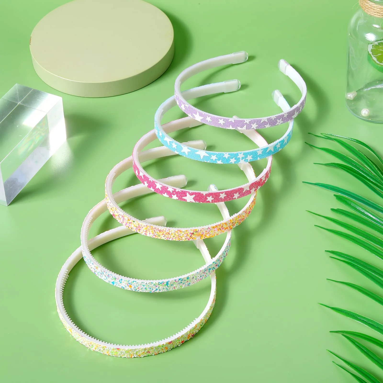 Набір блискучих обручів для волосся 6 шт., фото №6