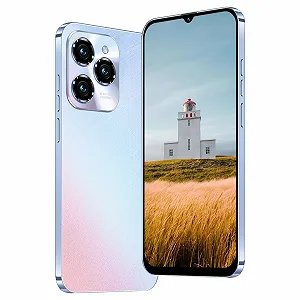 Смартфон JoyHandy Hot40Pro 3GB/32GB 6.3" HD Android 12.0 Dual SIM Light Blue - Фото 1