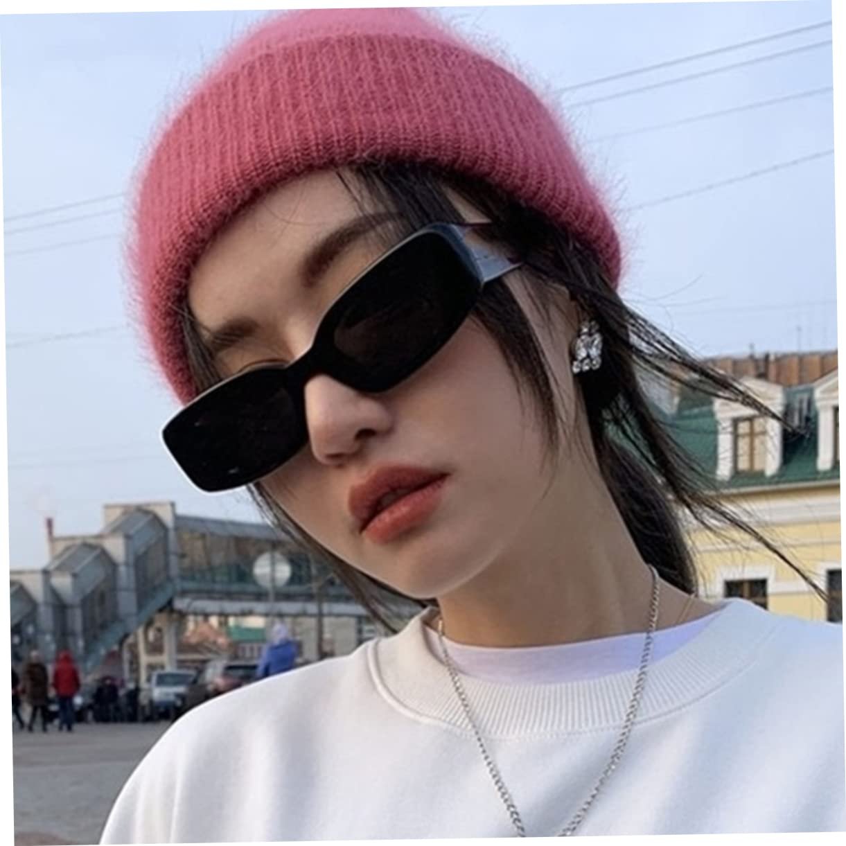 Солнцезащитные очки Квадратные Черный, набор 2 шт., фото №9