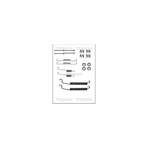 Комплект аксессуаров, тормозные колодки TRISCAN 8105 102599 задняя ось - Фото 1