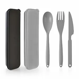 Дорожный набор столовых приборов с чемоданом, большой портативный - Фото 1