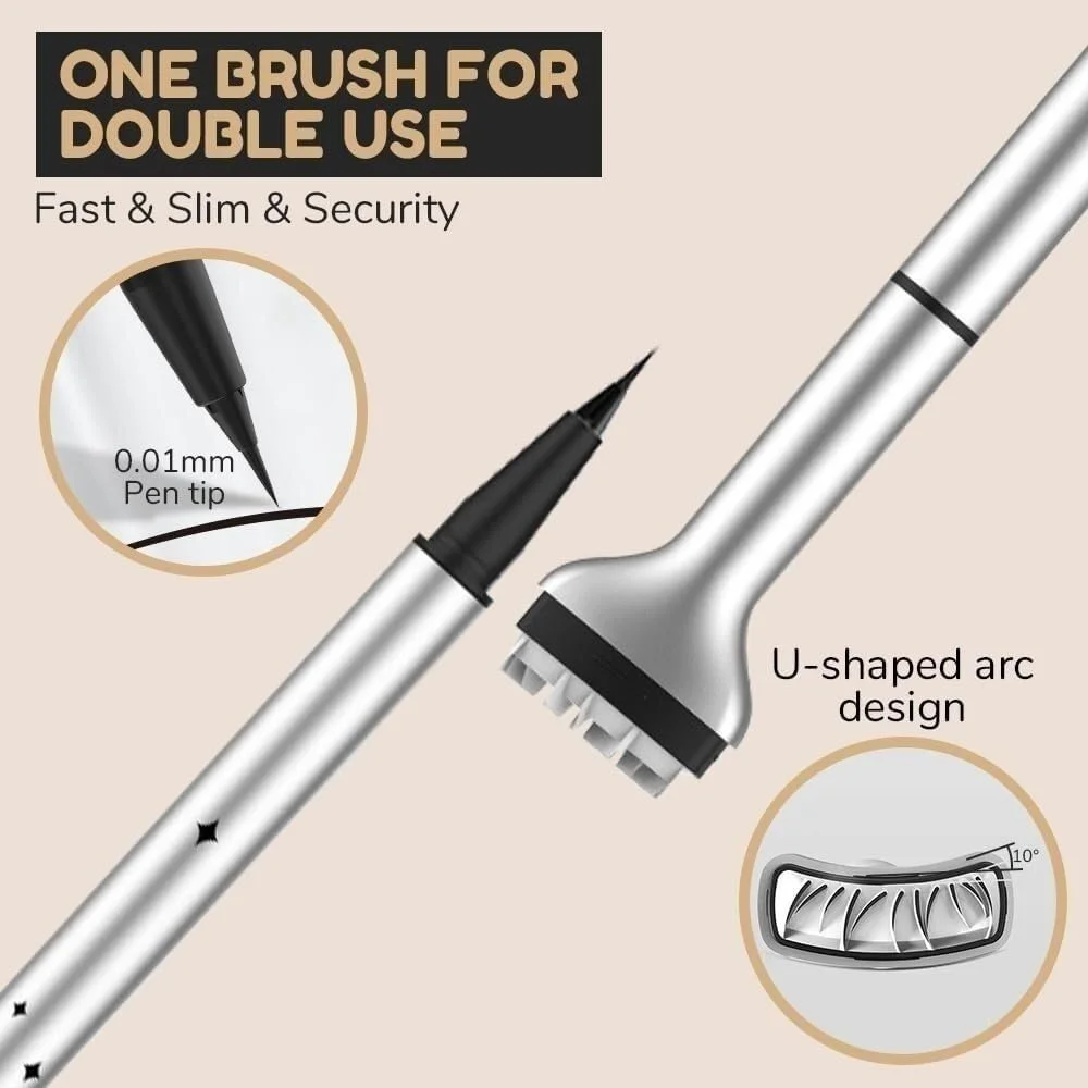 Набір 2-в-1 Водостійка Підводка для Нижніх Вій, Силіконовий Штамп, фото №3 Набір 2-в-1 Водостійка Підводка для Нижніх Вій, Силіконовий Штамп, фото №3